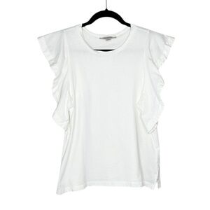 ALLSAINTS Lara Ruffle Cami Top in White size US 6